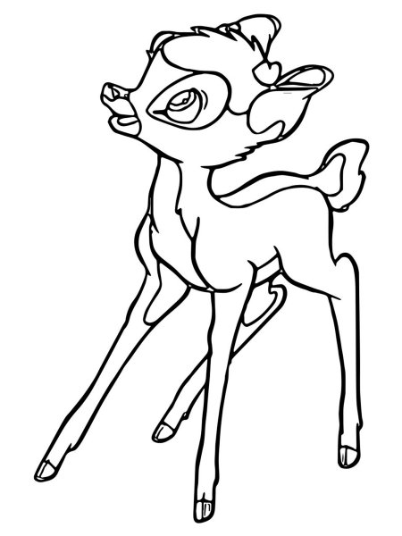 Зальтен Бемби раскраска