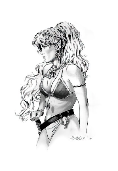 Амазонки карандашом