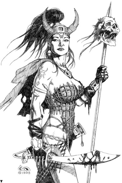 Рисуем амазонок