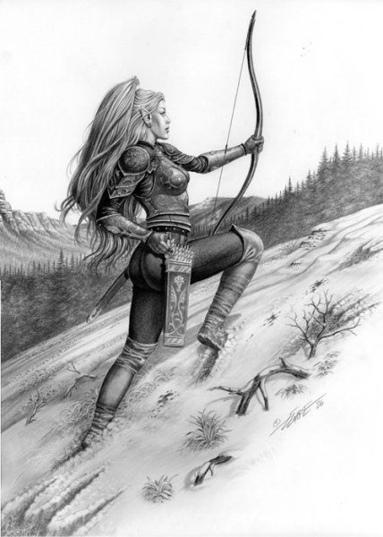 Амазонки карандашом