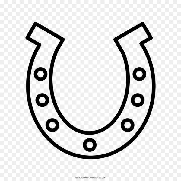 Подкова трафарет