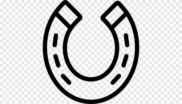 Подкова черно белая