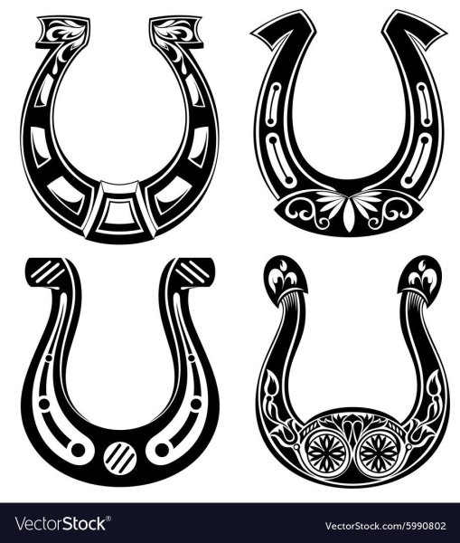 Подкова тату эскизы