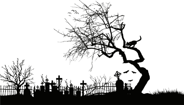 Могила силуэт