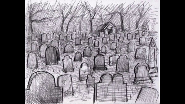 Кладбище вектор