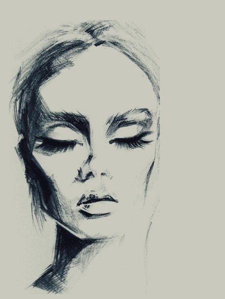 Набросок женского лица