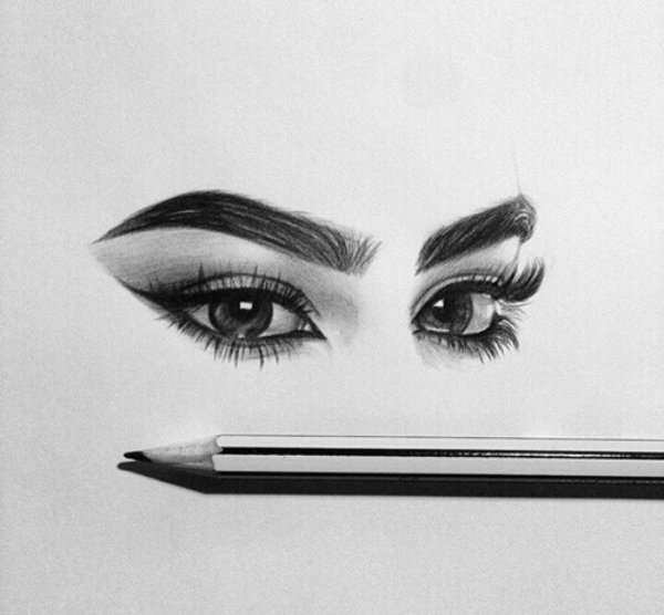 Бровь красивая нарисованная