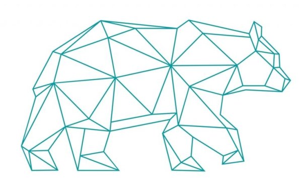 Медведь из линий