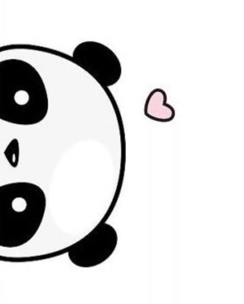 Пандочка рисунок для срисовки