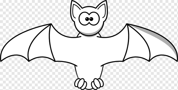 Летучая мышь черно белая