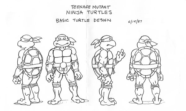 Черепашки ниндзя model Sheet