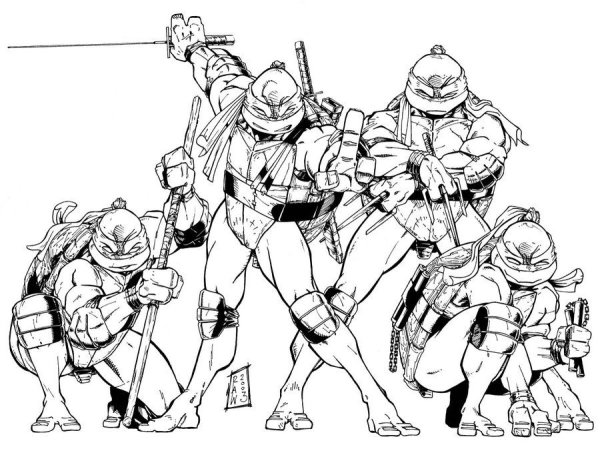 Раскраски Черепашки ниндзя фильм 2