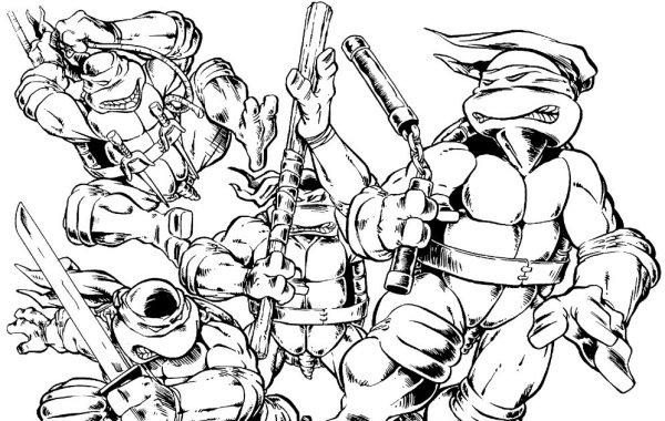 Раскраски Черепашки ниндзя фильм 2
