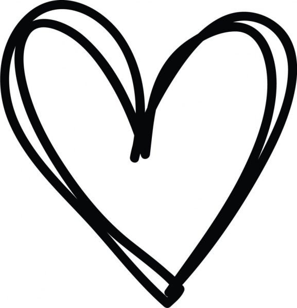 Сердце очертание