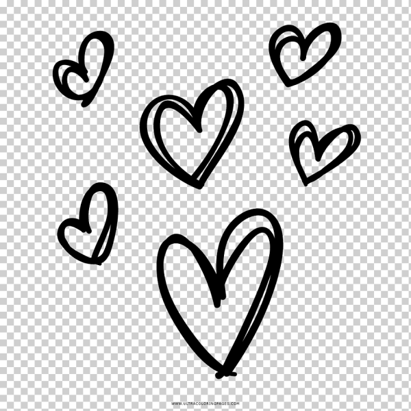 Сердечко чб