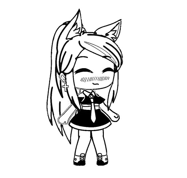 Гача лайф черно белые ОС