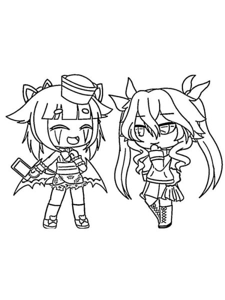 Колоринг гача лайф