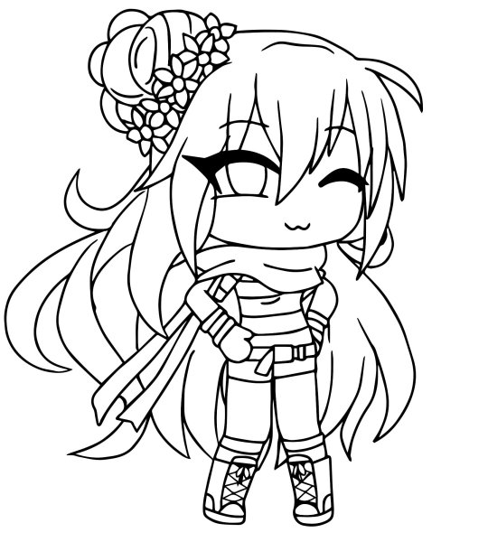 Раскраска гача лайф