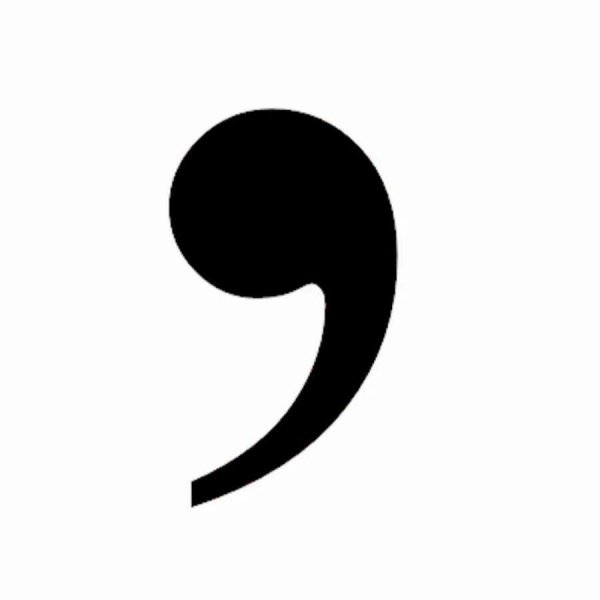 Запятая без фона