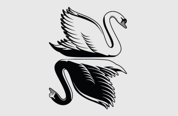 Лебедь стилизация