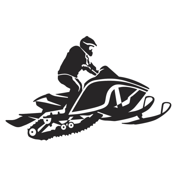 Трафарет снегохода