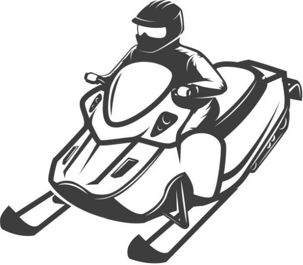 Снегоход пиктограмма