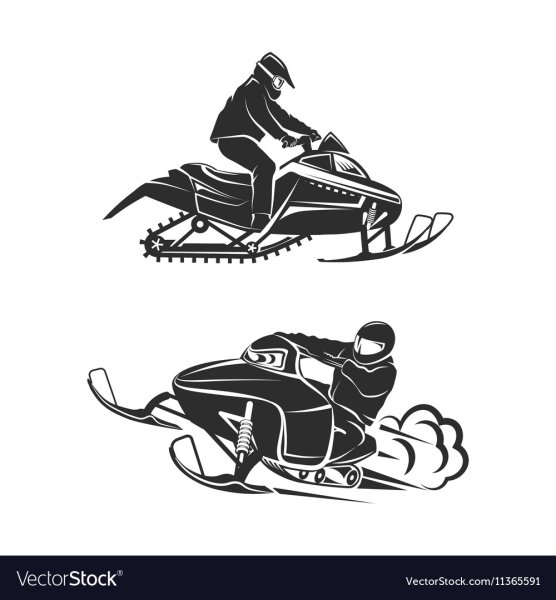 Трафарет снегохода