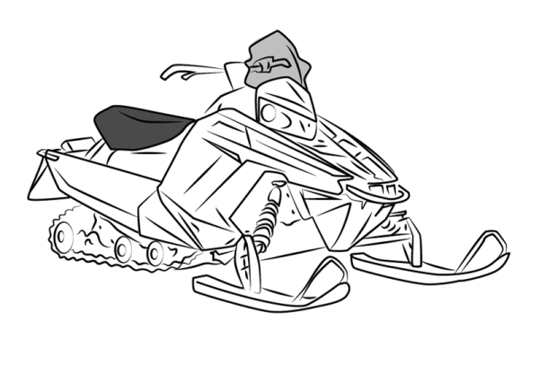Снегоход БРП раскраска