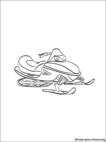 Снегоход БРП раскраска