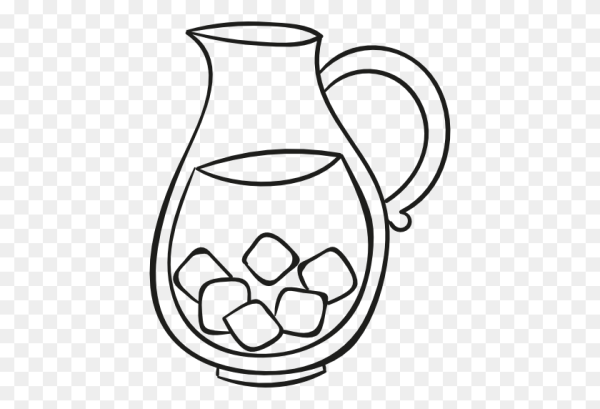 Кувшин черно белый