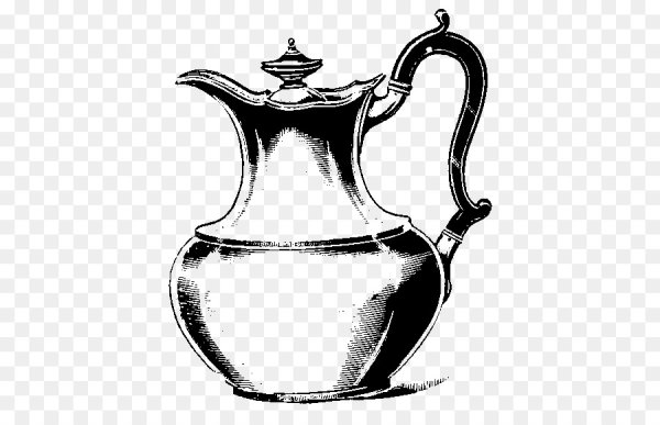 Кувшин черно белый