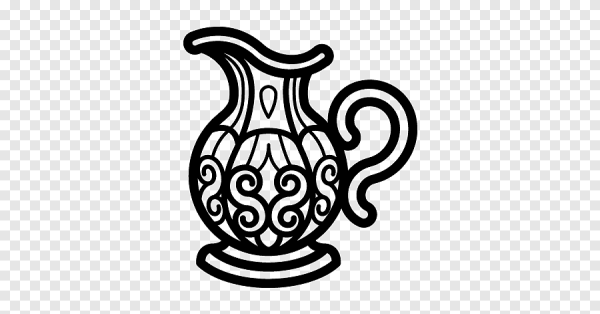 Кувшин трафарет