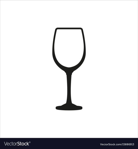 Бокал вина трафарет