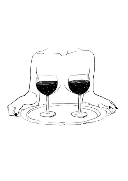 Вино зарисовка