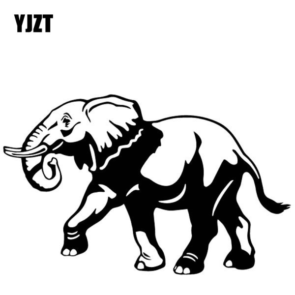 Слон стикер чб