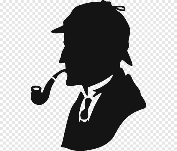 Силуэт Шерлока Холмса Бенедикт Камбербэтч