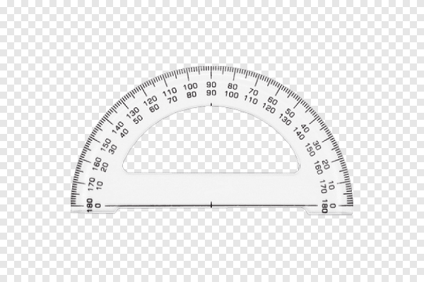 Транспортир линейка вектор