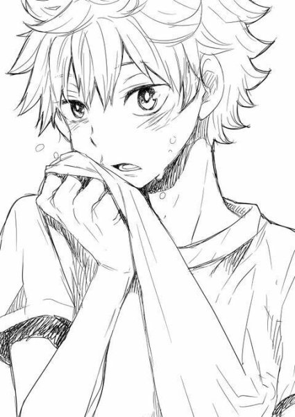 Хината шоё чëрно белый