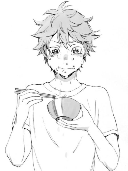 Хината шоё черно белый