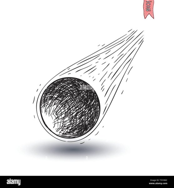 Метеорит рисунок