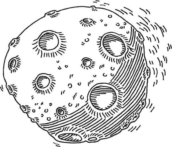 Астероид раскраска для детей