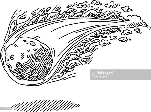 Метеорит раскраска