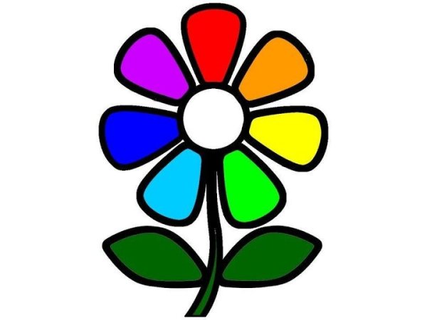 Цветы. Раскраска для малышей