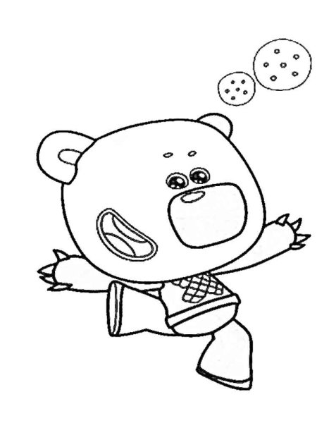 Тучка Мимимишки раскраска