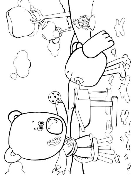 Раскраски для детей Мимимишки