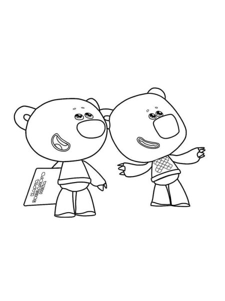 Мимимишки раскраска Лисичка Кеша и тучка и Цыпа