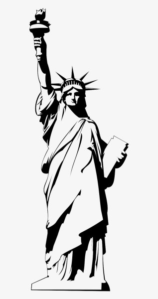 Статуя свободы Нью Йорк контур
