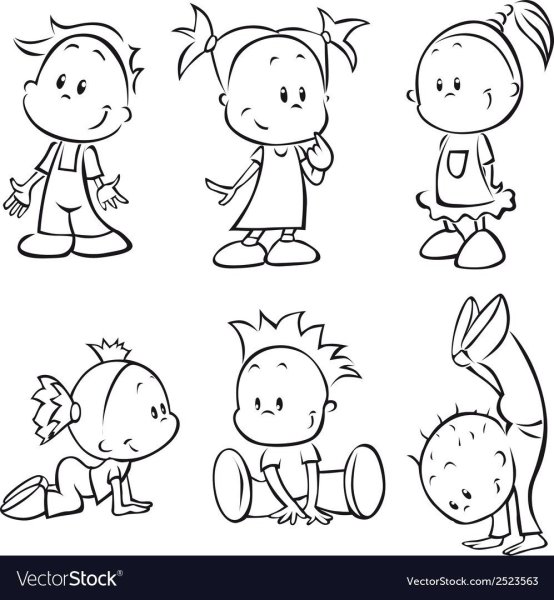 Смешные человечки раскраска для детей