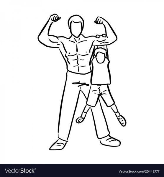 Отец и сын рисунок