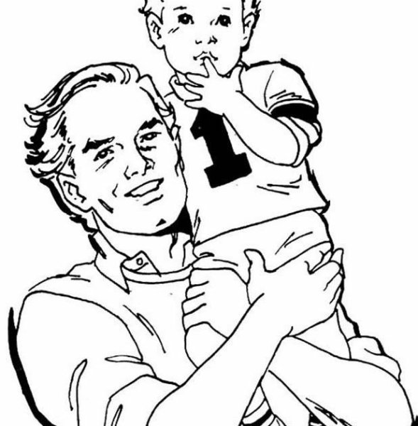 Семья из трех человек рисунок